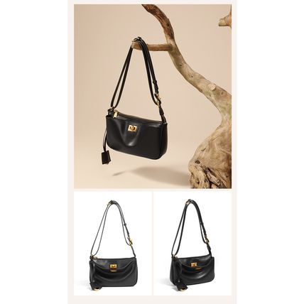 Genuine Leather Women Shoulder Bag Vintage Crossbody Purse Handbag Black