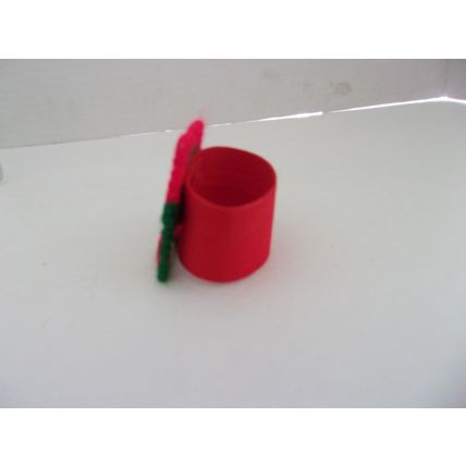 Vintage Hedaya Brothers Plastic Canvas Cross Stitch Napkin Rings HOUSE Set 4