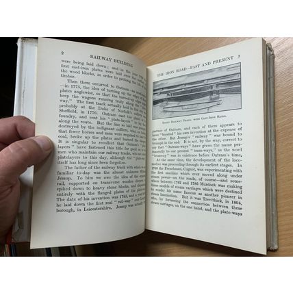 c1920s 1ST EDITION CECIL J ALLEN "RAILWAY BUILDING" TRAINS ILLUSTRATED BOOK (P4)