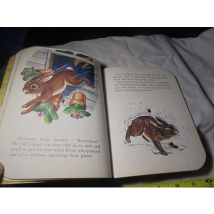 1955 Magic Talking Book: The Tale of Peter Rabbit! The Record IS the Book! $20.0