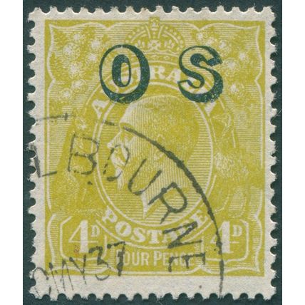 Australia 1932 4d yellow-olive Official SGO126 used