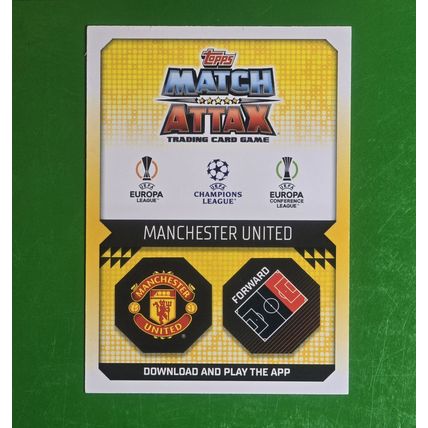 MARCUS RASHFORD - CRYSTAL FOIL BLUE 2022-23 CARD #116