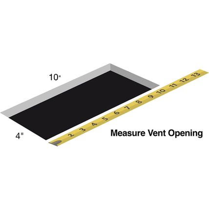 Hartford Ventilation 4" X 10" Floor Vent Covers Brown 6 Pack - Heavy Duty Walkab