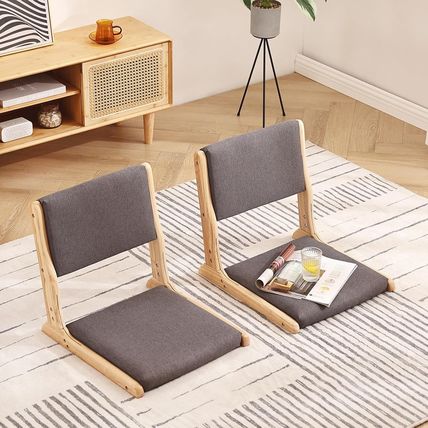 Tiita Floor Chair with Back Support, Foldable Meditation Tatami Chairs, Backrest