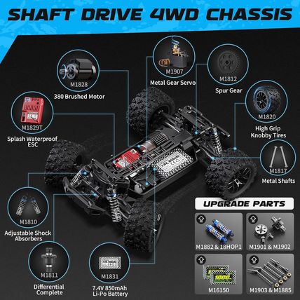 HAIBOXING 1:18 Scale All Terrain RC Car 18859, 36 KPH High Speed 4WD Electric Ve