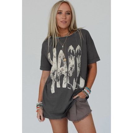 Carbon Grey Vintage Yall Cowboy Boots Graphic Tee