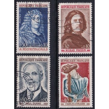 France 1965 SG 1667-70 Used - Red Cross Semi-postal (D-458 (18))