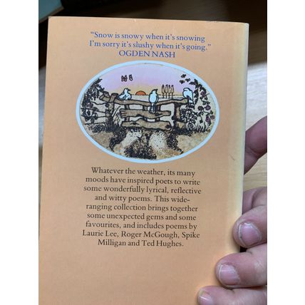 1982 1ST EDITION "OUT OF THE BLUE" WEATHER POEMS ANTHOLOGY PAPERBACK BOOK (P2)