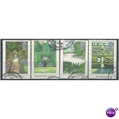 1983 British Gardens Set SG1223-26 Fine.Used.