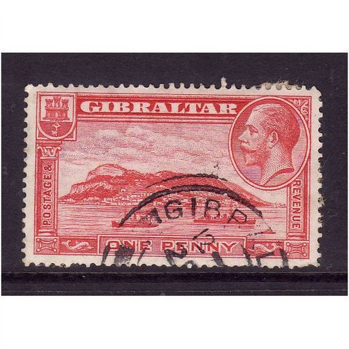 GIBRALTAR 1931 / 33 1d SCARLET SG110 FINE USED#1