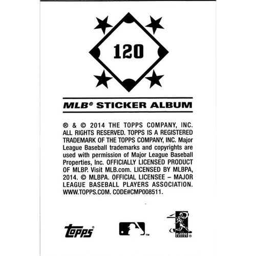 2014 Topps MLB Sticker Collection - #120 - Hisashi Iwakuma