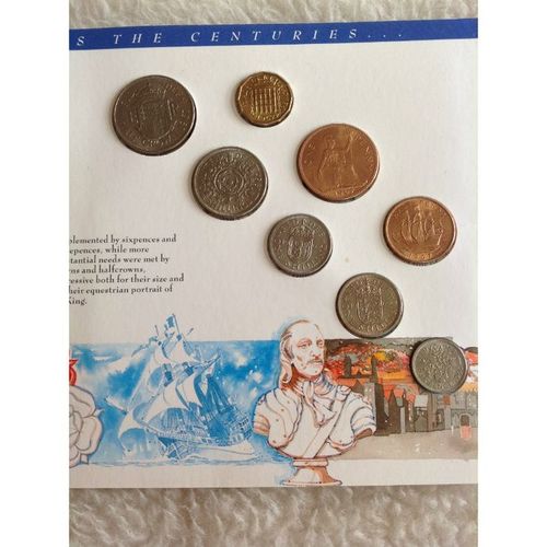 QUEEN ELIZABETH II POUNDS,SHILLINGS AND PENCE COIN SET. AZ