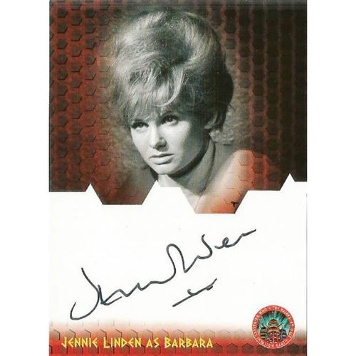 Doctor Who Daleks Invasion Earth 2150AD Auto Card DWJL Jennie Linden as Barbara