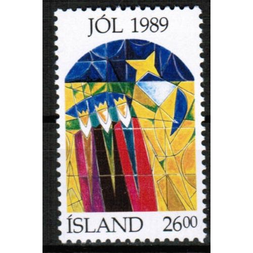 1989 Iceland - Sc# 685 Mint NH - Christmas painting 26.00 kr