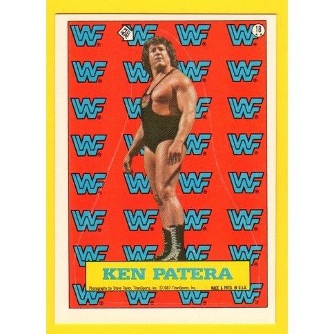 1987 Topps WWF Stickers #18 Ken Patera