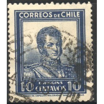 Chile 1931 - SG231 - 10c blue - O'Higgins - used