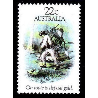 Australia 1981 Gold Rush Deposit 22c MNH Stamp..