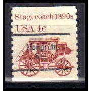 Used 1898Ab 4c Stagecoach Fine PreCnx Gap Single RS W0941