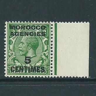 morocco agencies french currency sg192 sg 192 mnh slight ageing to gum marginal