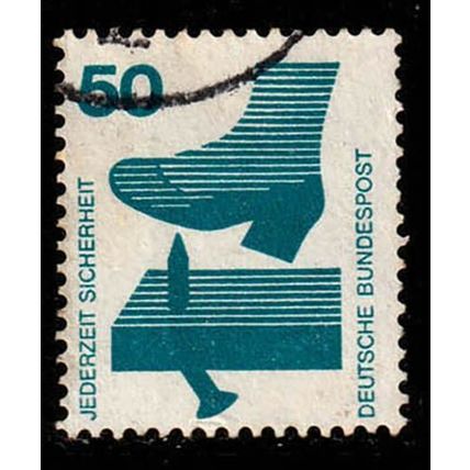 Germany 1971 Bundespost Accidents 50Pfg Used Stamp