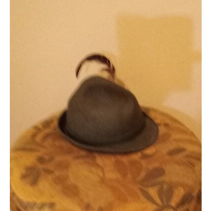 Pre-Owned Men’s Grey Oberland Wool Fedora Hat (Sz S)