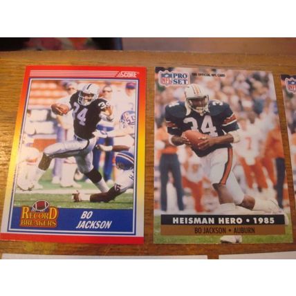 1988-1991, 7- Cards, BO JACKSON, Raiders