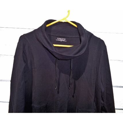 Eileen Fisher Womens Pull Over Top 1X Black 52 Chest 019