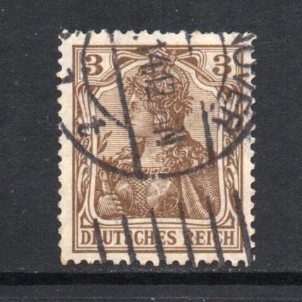 Germany - 1905-11 - 3pf Brown, Used