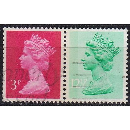 ENGLAND GREAT BRITAIN [Zdr] W087 ( O/used ) Machin se-tenant