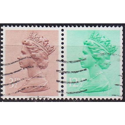 ENGLAND GREAT BRITAIN [Zdr] W096 ( O/used ) Machin se-tenant