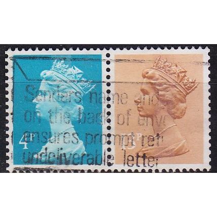 ENGLAND GREAT BRITAIN [Zdr] W106 ( O/used ) Machin se-tenant