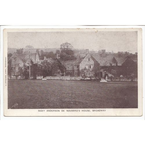 Mary Anderson de Navarro's House Broadway Worcestershire Postcard