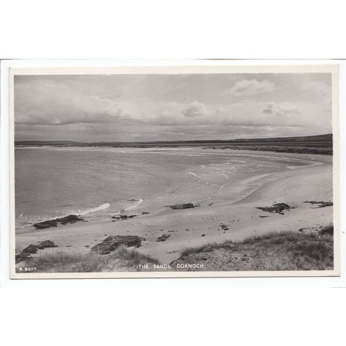 The Sands Dornoch Sutherland 1960 RP J B White Postcard A9207