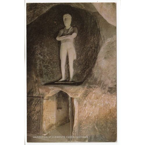 Napoleon St Clement's Caves Hastings East Sussex Postcard