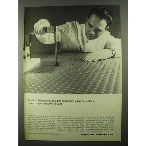 1968 Martin Marietta Aerospace Ad - Leakproof Waffles