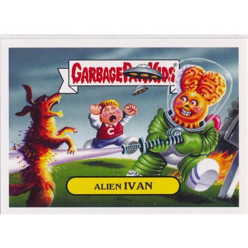 GPK Adam-Geddon Alien Invasion Sticker 2b Alien Ivan