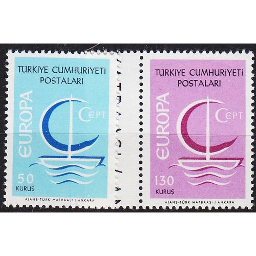 TÜRKEI TURKEY [1966] MiNr 2018-19 ( **/mnh ) CEPT