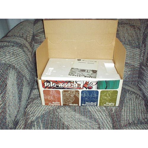 Vintage Tele-Match 4 Television Computer Games Model 4400 (Tennis/Hockey/Balls)
