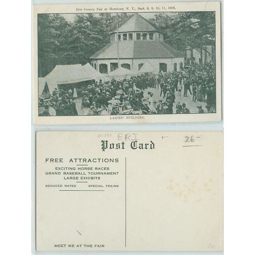 New York Hamburg Erie County Fair at Hamburg Sept 8 9 10 11 1908 Tents Cro~171