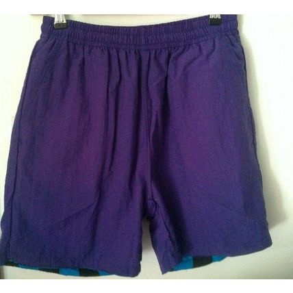Edge Mens Reversible Shorts Medium Turquoise / Black stripe or Purple 30" - 32"