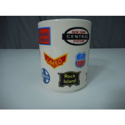 Coffee mug Cup Railroad Company Logos