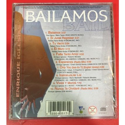 BAILAMOS by ENRIQUE IGLESIAS (CD, 1999 - Fonovisa - USA) BRAND NEW, “SEALED”