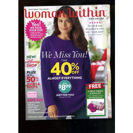 WOMAN WITHIN Plus-Size Women's Fashion & Lingerie CATALOG Winter 2021 2022 NEW