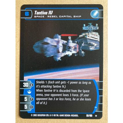 Star Wars TCG: A New Hope # 50 Tantive IV (A) 2002 WotC Light Rare