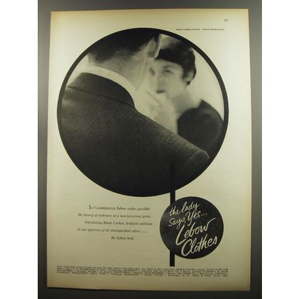 1953 Lebow Clothes Advertisement - photo by Stephen Colhoun - The lady says yes