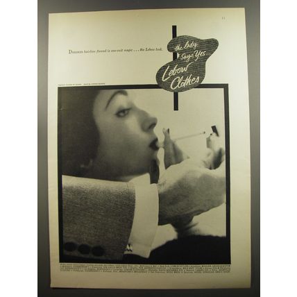 1953 Lebow Clothes Ad - Stephen Colhoun photo - The lady says yes