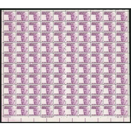 John Dewey Sheet of 100 - 30 Cent Postage Stamps Scott 1291