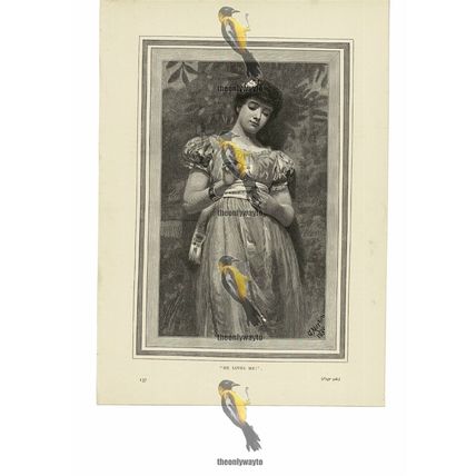 He Loves Me, Romantic Victorian Book Illustration (Print), 1886