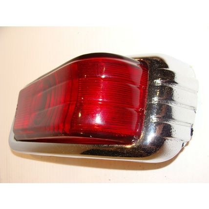 1946 1947 1948 DESOTO LH DS TAILLIGHT OEM GLASS LENS & HOUSING #CB13755