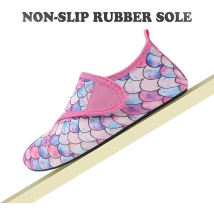 JIASUQI Toddler Water Shoes Boys Girls Quick Dry Beach Shoes Barefoot Swim Aqua
